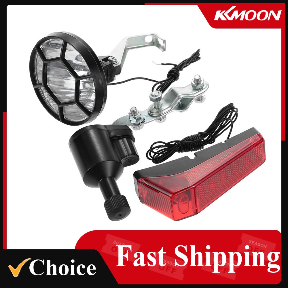 Bike Dynamo Light - Bicycle Lights Set Kit Bike Safety
