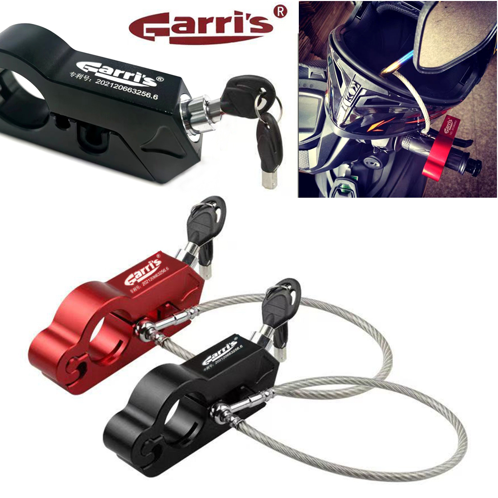 Bicycle Helmet - Motorcycle Handlebar Helmet Lock Anti-Theft Security