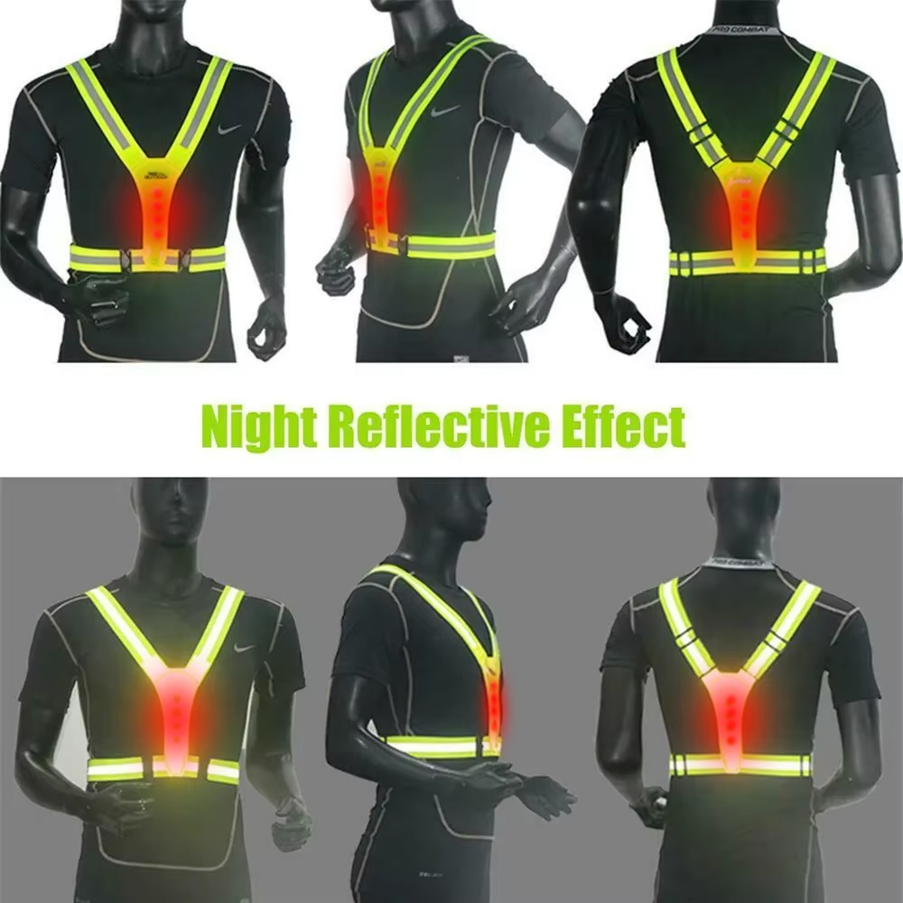 LED Running Vest Reflective Gl - огляд і ціна Cycling Gear Clothing
