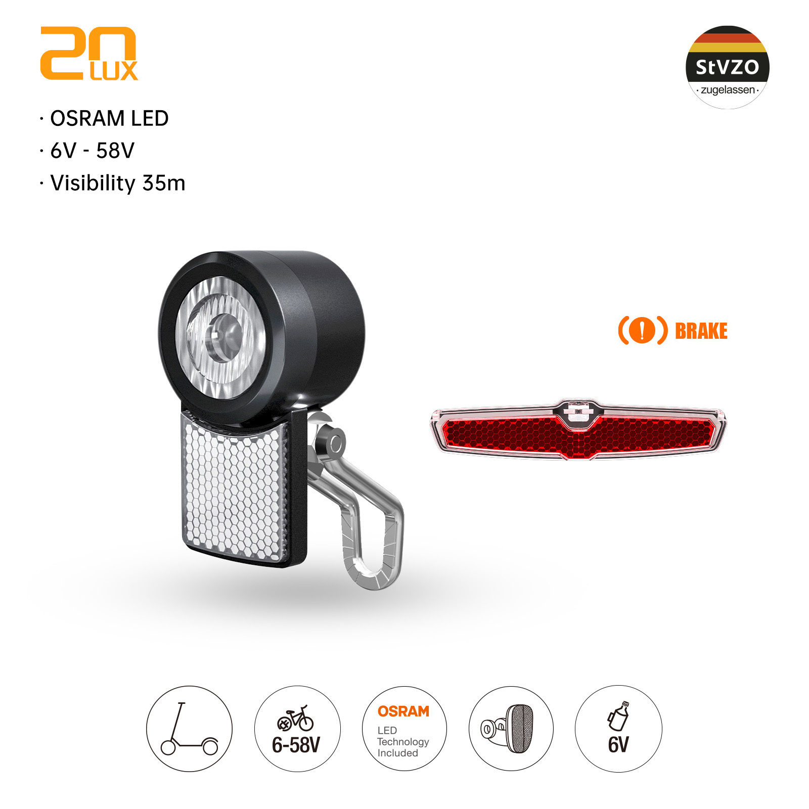 Linkbest 20 Lux Headlight LED  - огляд і ціна Bike Dynamo Light